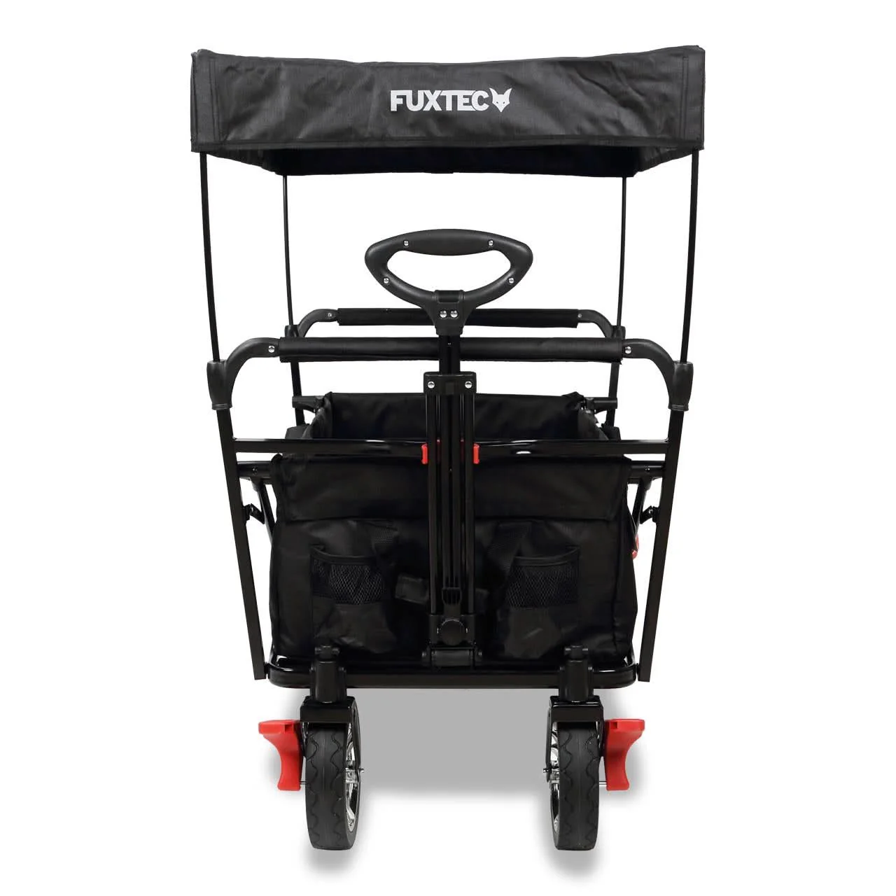 B-WARE Chariot à bras FUXTEC City Cruiser avec toit ouvrant NOIR - Image 3