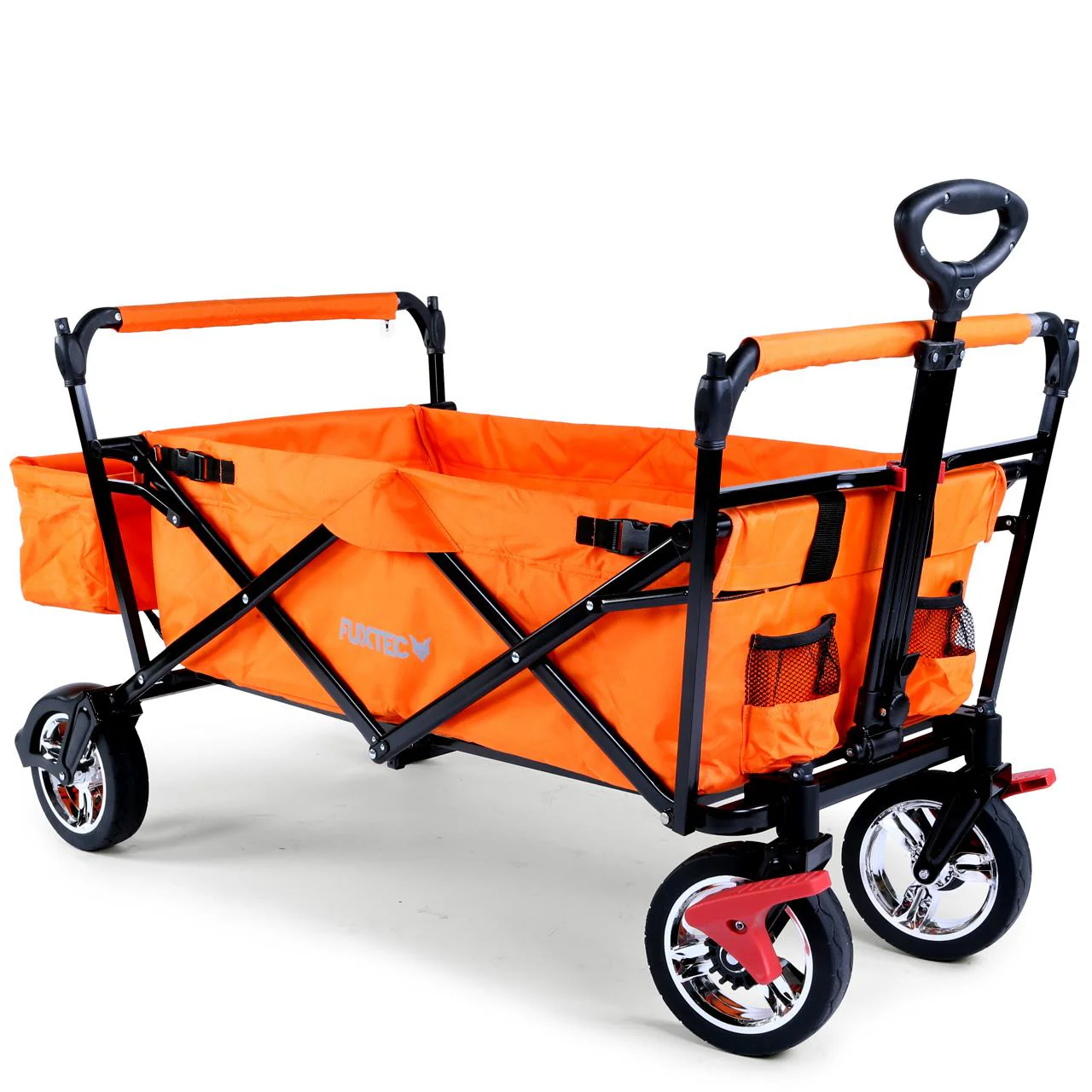 B-WARE Chariot à bras FUXTEC City Cruiser avec toit ouvrant ORANGE - Image 6