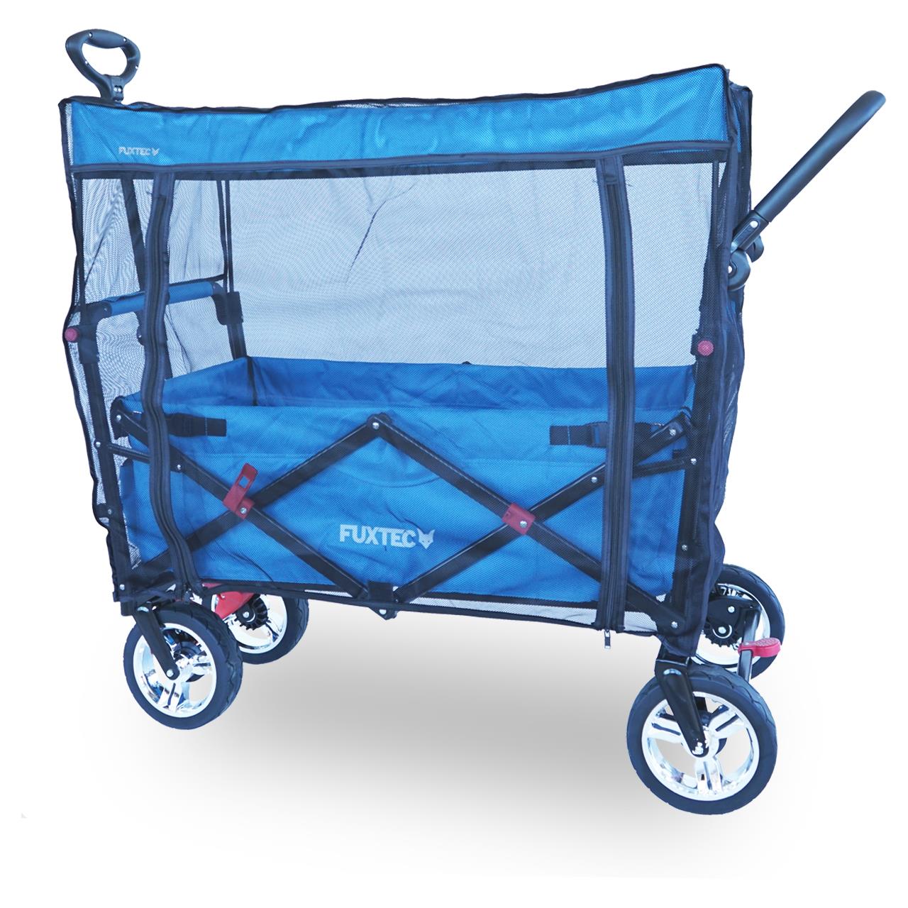 B-WARE FUXTEC - Protection solaire / moustiquaire - chariot de transport Easy Cruiser