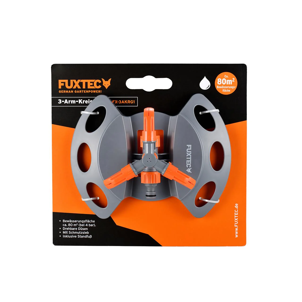 B-WARE FUXTEC - Arroseur automatique circulaire - turbine 3 bras FX-3AKRG1 - Image 4