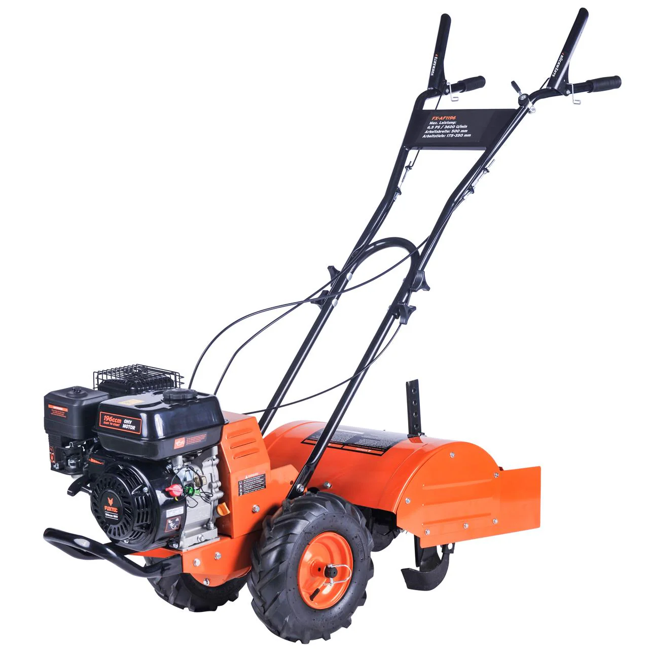 B-WARE Motobineuse motoculteur thermique FUXTEC FX-AF1196 largeur de travail 50 cm