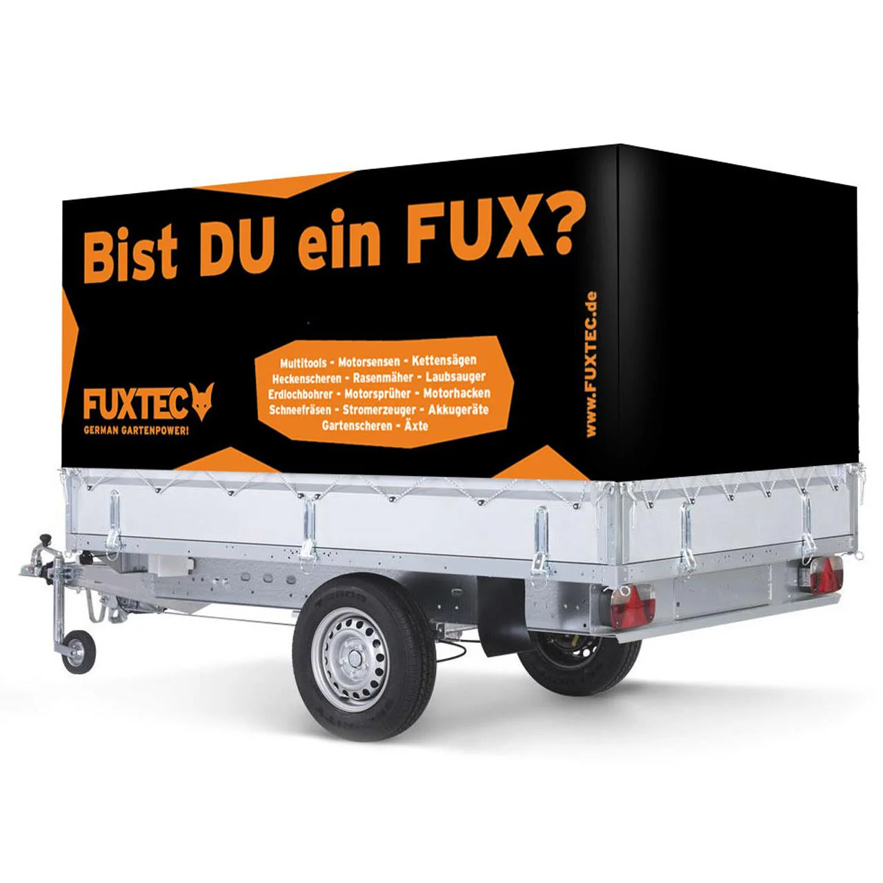 B-WARE FUXTEC Bâche haute pour remorque F 750 DBL 850 M opti AN STEMA 80cm