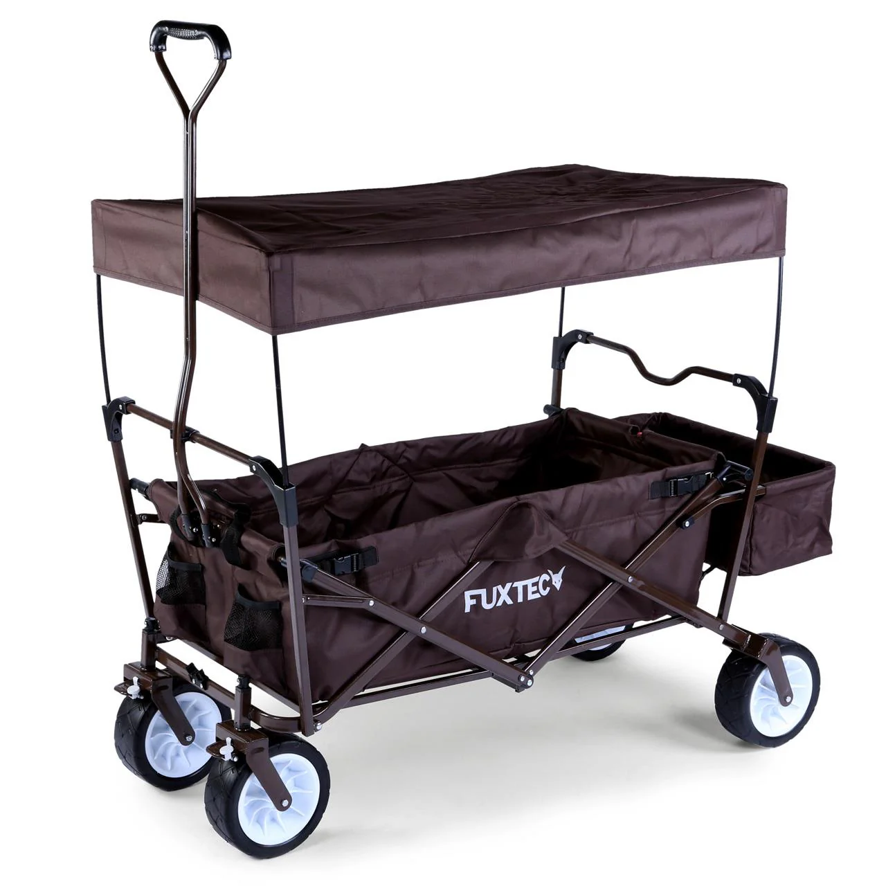 B-WARE FUXTEC Chariot à pédales FX-BW100 MARRON CHOCOLAT