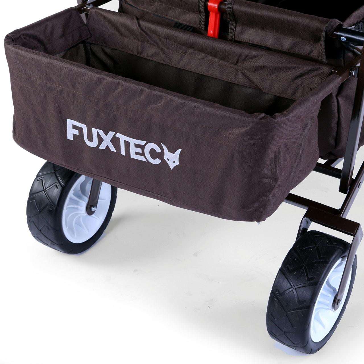 B-WARE FUXTEC Chariot à pédales FX-BW100 MARRON CHOCOLAT - Image 12