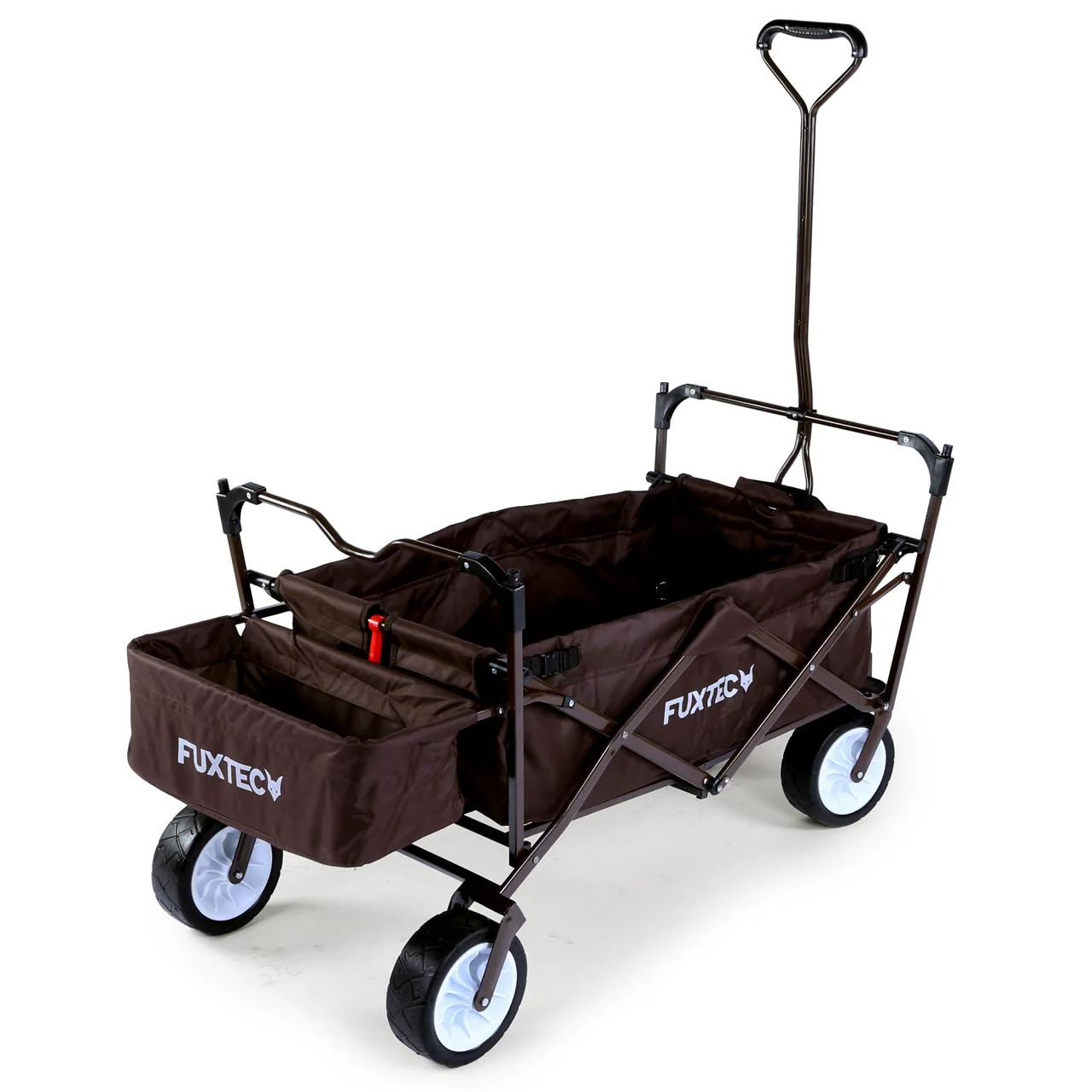 B-WARE FUXTEC Chariot à pédales FX-BW100 MARRON CHOCOLAT - Image 5