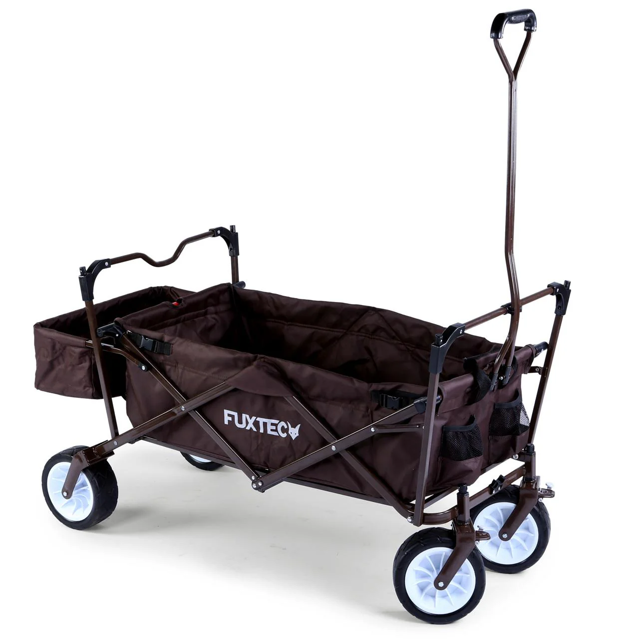 B-WARE FUXTEC Chariot à pédales FX-BW100 MARRON CHOCOLAT - Image 6