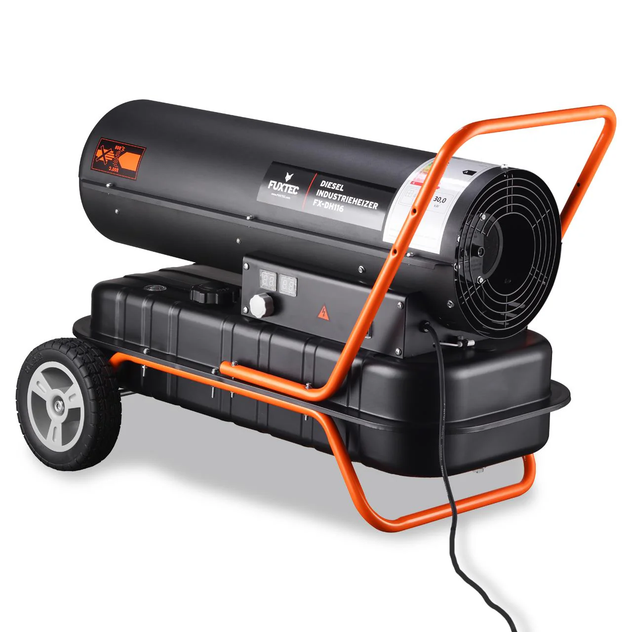 B-WARE Canon à air chaud au fioul FUXTEC - FX-DH116 30 kW de puissance calorifique - Image 2