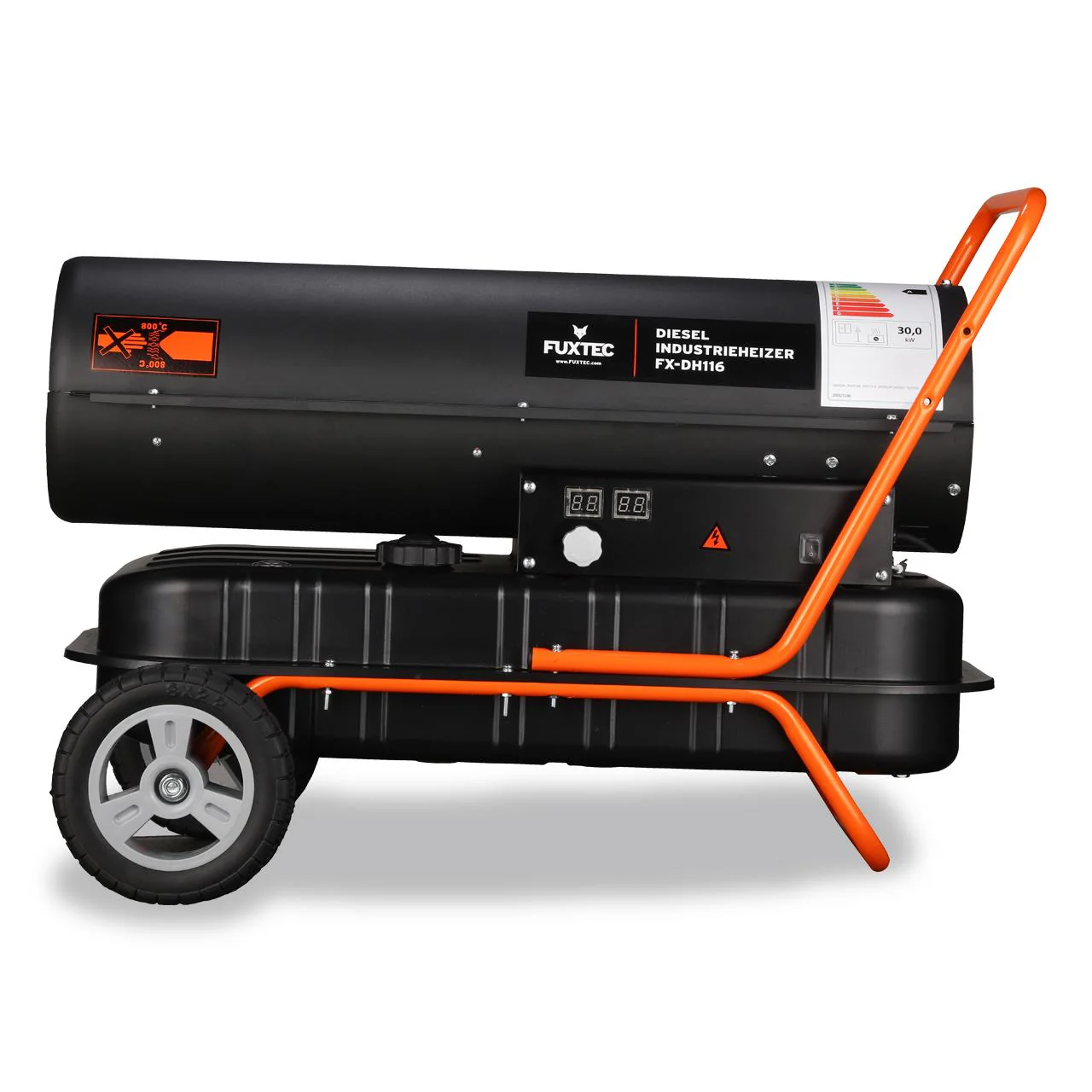 B-WARE Canon à air chaud au fioul FUXTEC - FX-DH116 30 kW de puissance calorifique - Image 5