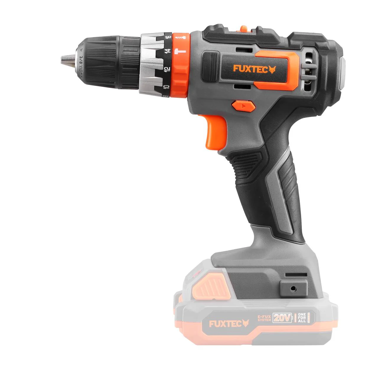 B-WARE Perceuse-visseuse à percussion sans fil 20V FUXTEC FX-E1SBS20 - Set avec 2 batteries 2Ah et chargeur 1A - Image 3