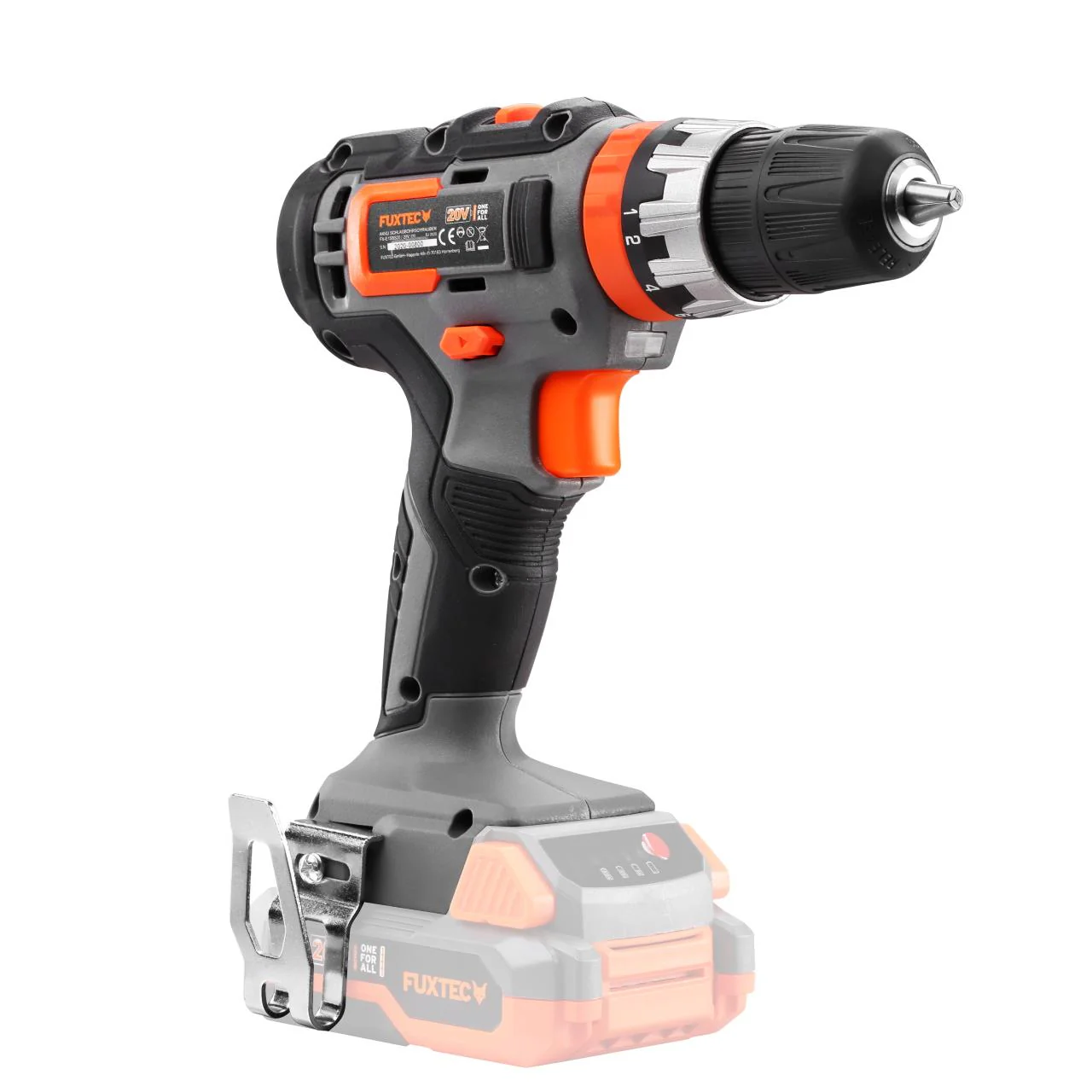 B-WARE Perceuse-visseuse à percussion sans fil 20V FUXTEC FX-E1SBS20 - Set avec 2 batteries 2Ah et chargeur 1A - Image 5
