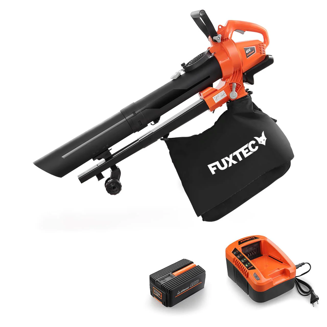 B-WARE FUXTEC - Kit aspirateur/souffleur de feuilles à batterie 40V