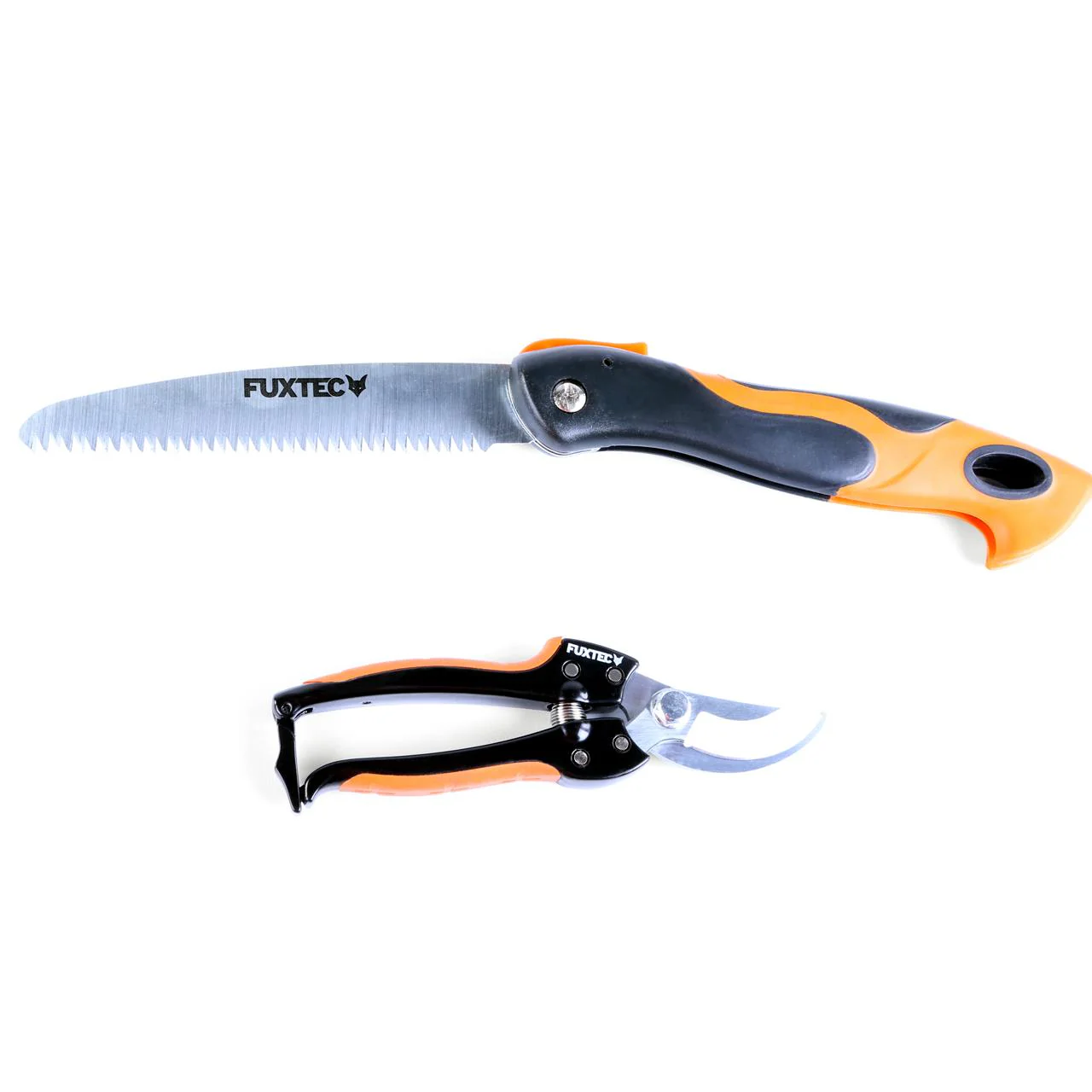 B-WARE Lot de 2 sécateurs FUXTEC FX-HGW2 - sécateur et couteau-scie