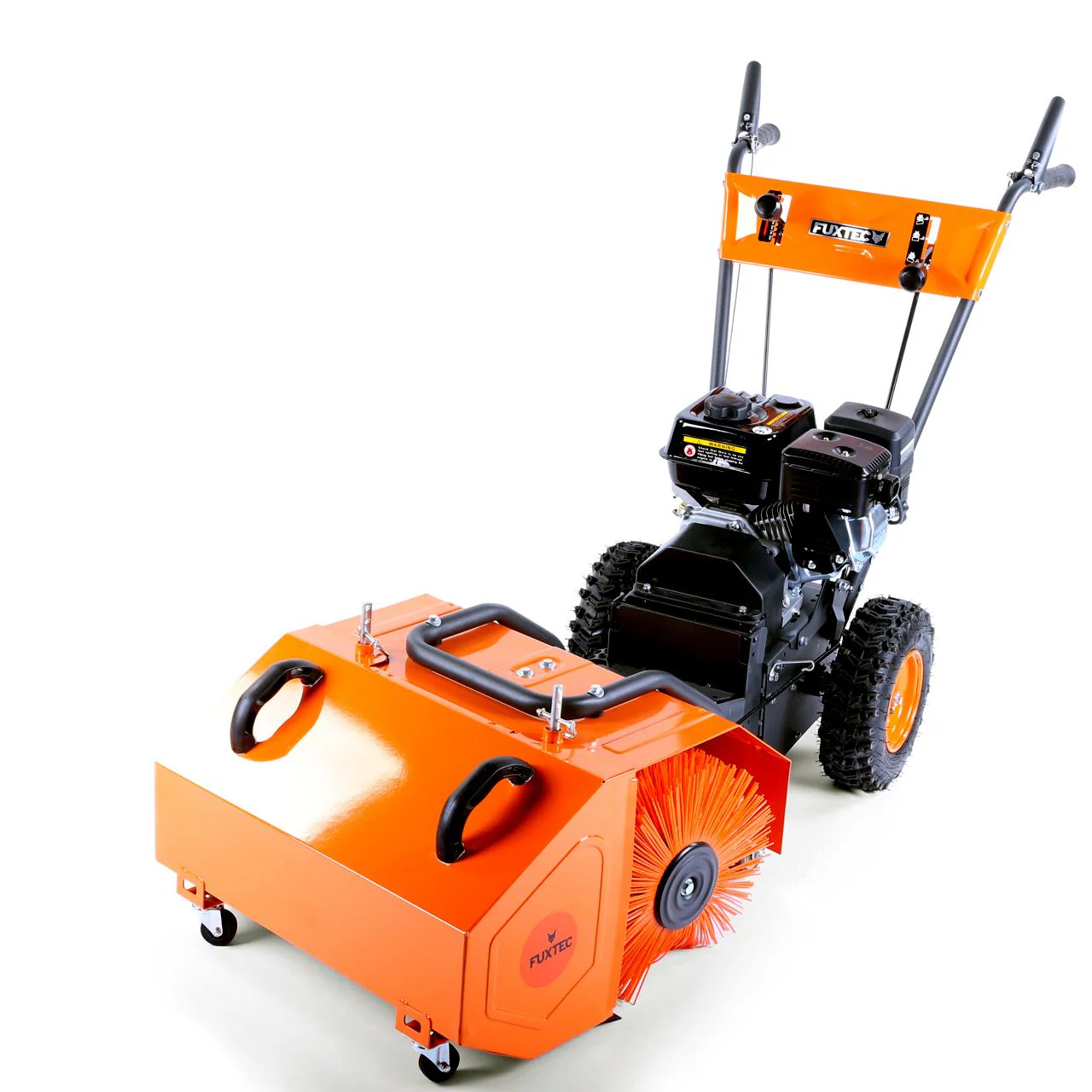 B-WARE Balayeuse déneigeuse thermique FUXTEC FX-KM196, avec brosse de balayage - sans embout optionnel - Image 8