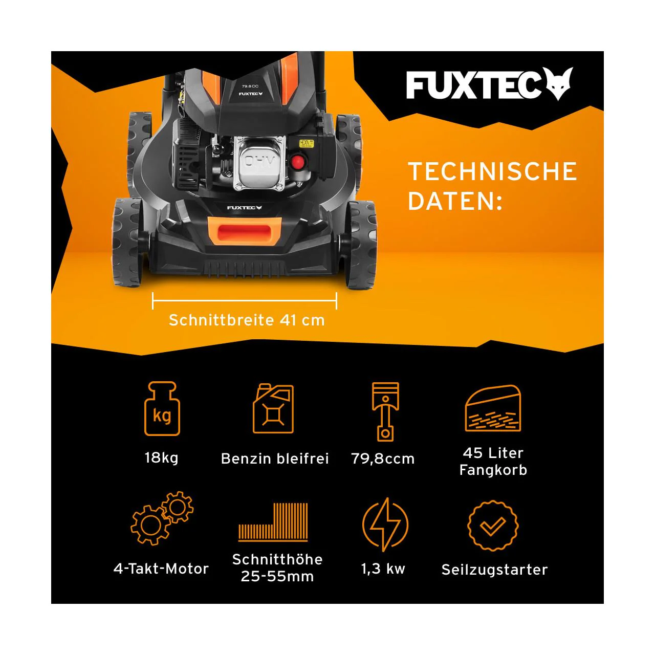 B-WARE Tondeuse thermique FUXTEC FX-RM4180 - Image 9