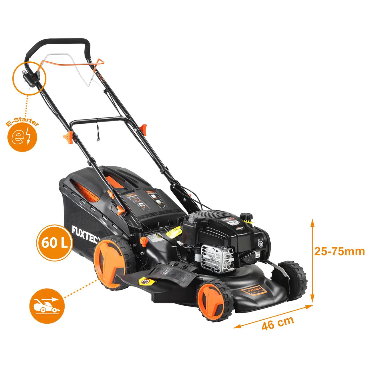 B-WARE Tondeuse thermique autotractée FUXTEC FX-RM46BS475iS Briggs&Stratton Mow N'Stow® - Image 2