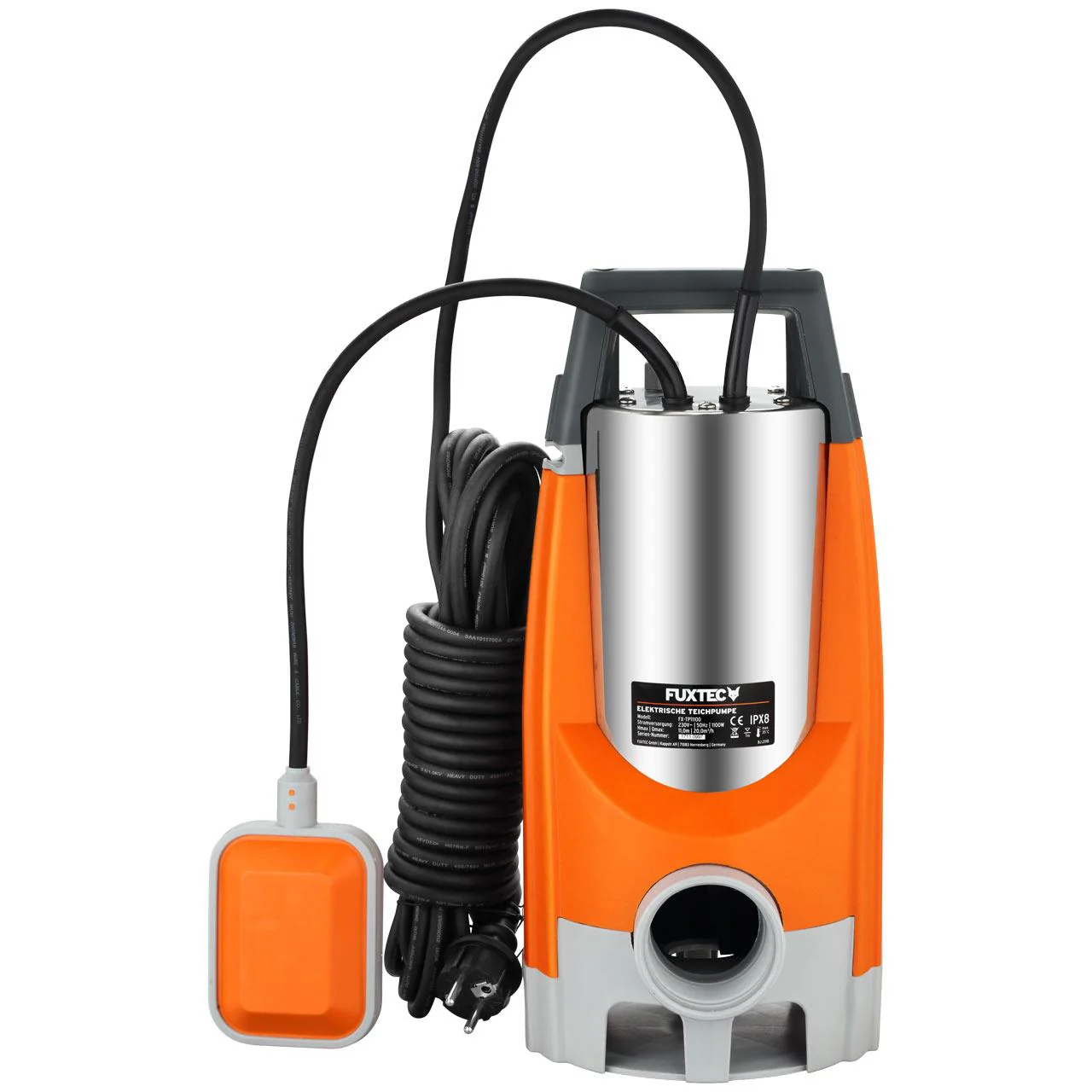 B-WARE Pompe immergée 1100W FUXTEC FX-TP11100 - 15000 litres par heure - Image 7