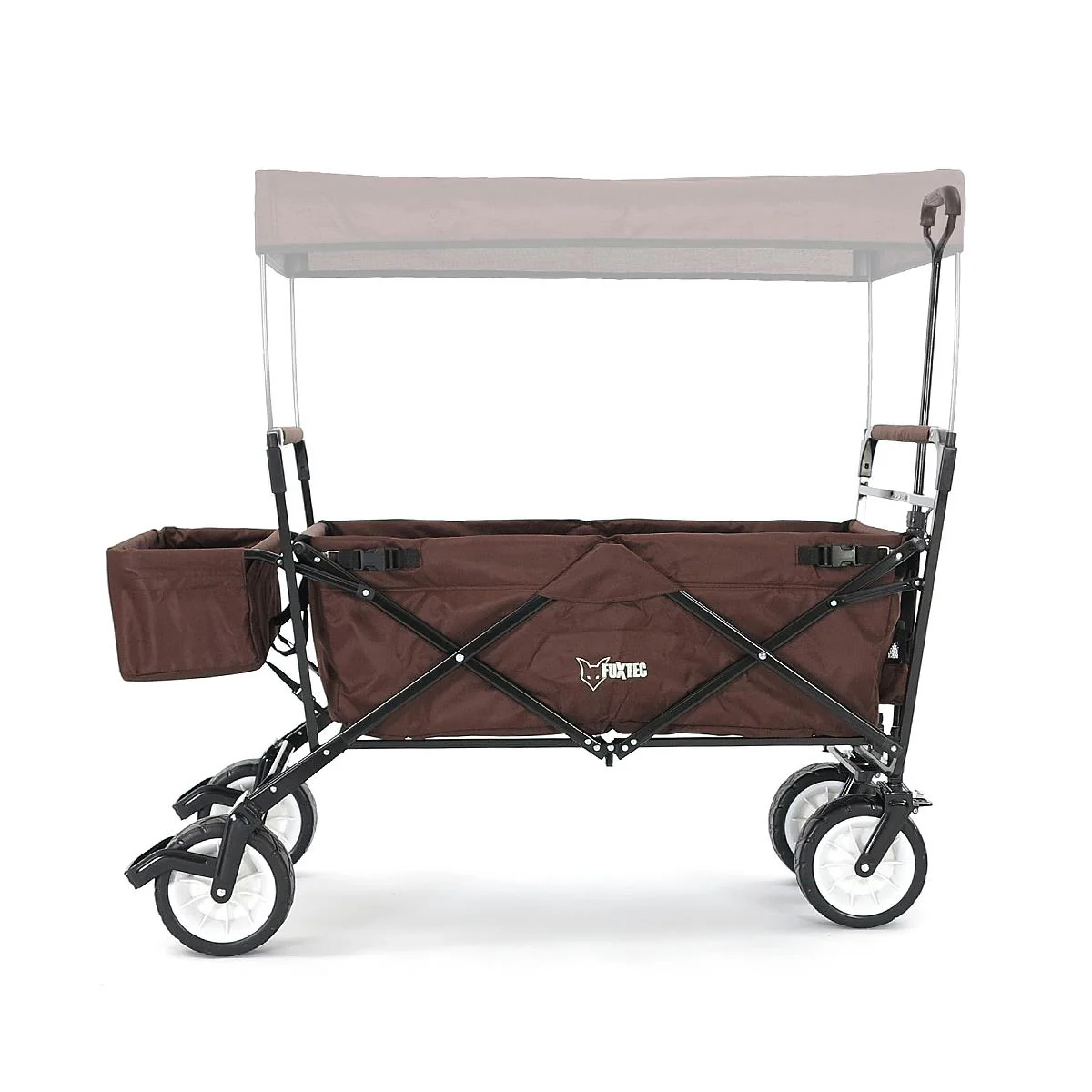 B-WARE FUXTEC - Chariot à bras MARRON avec toit solaire JW-76CB - Image 3