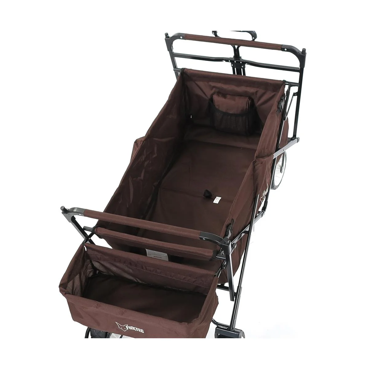 B-WARE FUXTEC - Chariot à bras MARRON avec toit solaire JW-76CB - Image 7
