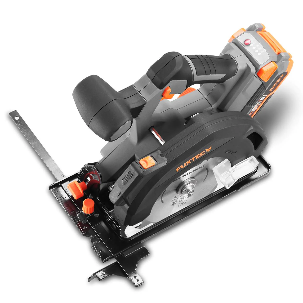 B-WARE Scie circulaire portative batterie FUXTEC 20V FX-E1CS20 set avec batterie 4Ah et chargeur 1A - Image 7