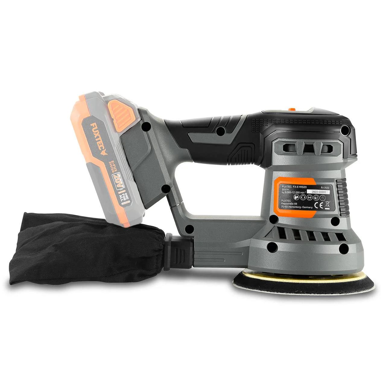 B-WARE Ponceuse excentrique sans fil 20V FUXTEC FX-E1RS20 - Ø125 mm - Sans batterie ni chargeur - Image 4