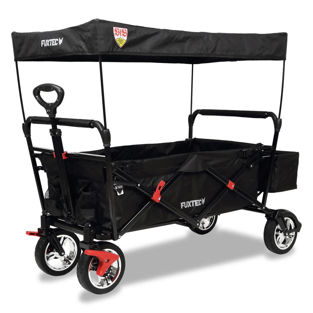 B-WARE FUXTEC Bollerwagen FX-CT500 "VfB Stuttgart" - Edition avec toit solaire - Image 2