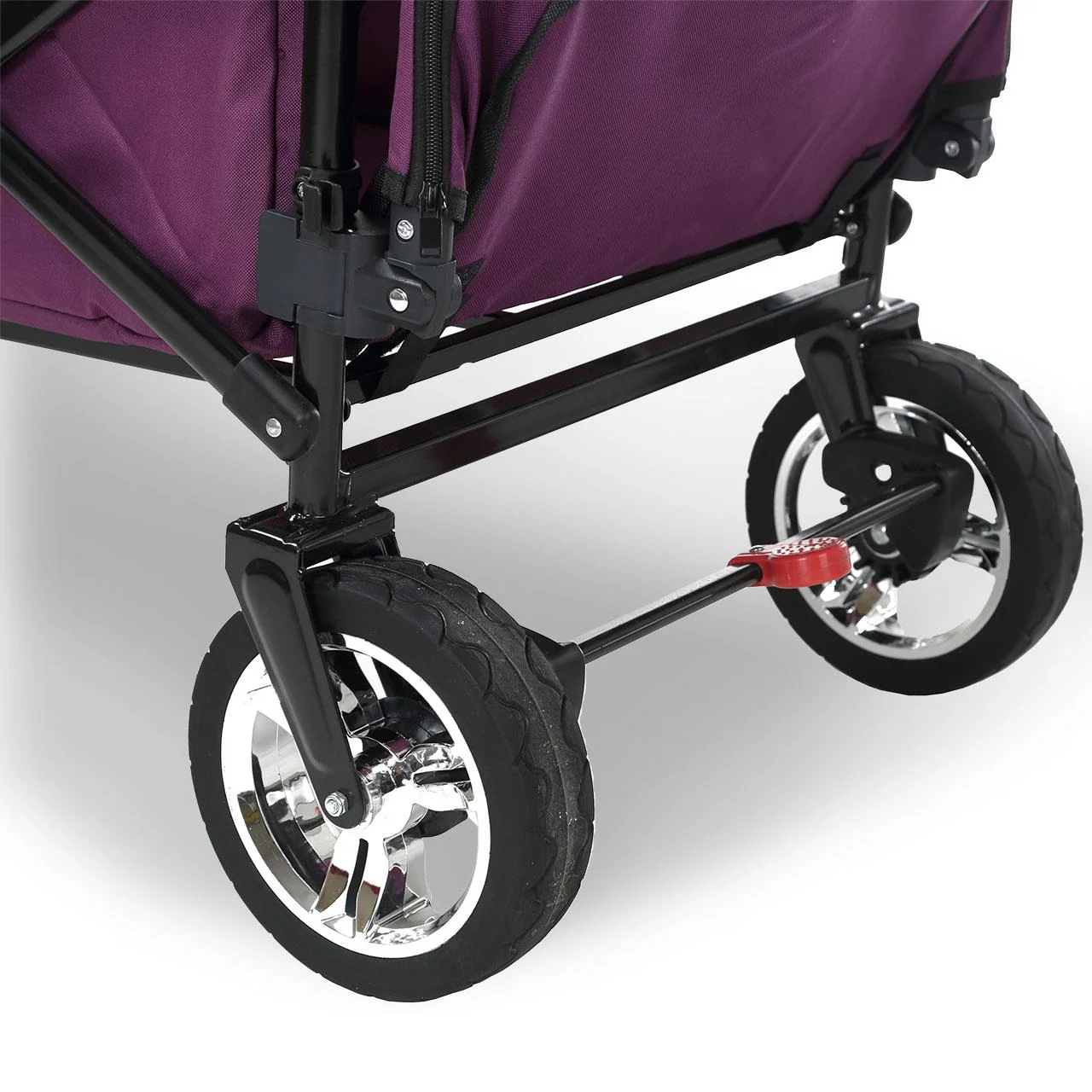 Chariot à main FUXTEC Smart Cruiser Occasion avec toit ouvrant protégé contre les UV, poignée de poussée et extension intérieure - Image 5