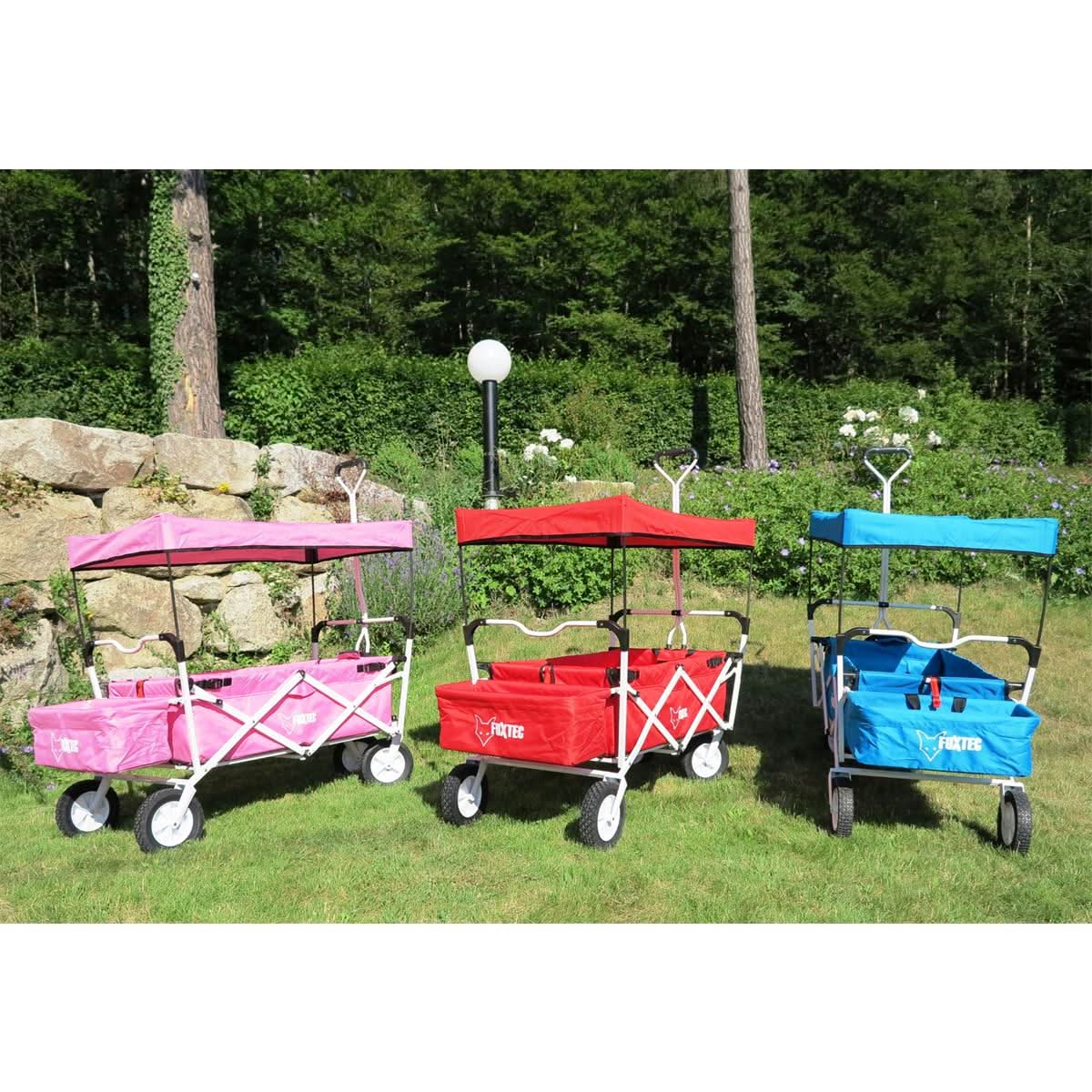 B-WARE FUXTEC Bollerwagen ROT mit Sonnendach JW-76A - Image 12