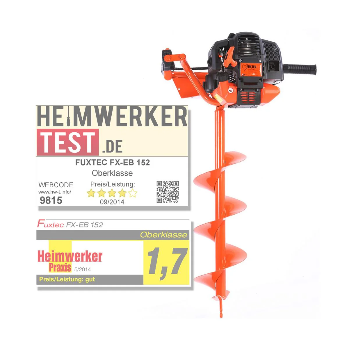 B-WARE FUXTEC FX-EB152 Tarières incl. 100,150,200mm - NL Edition