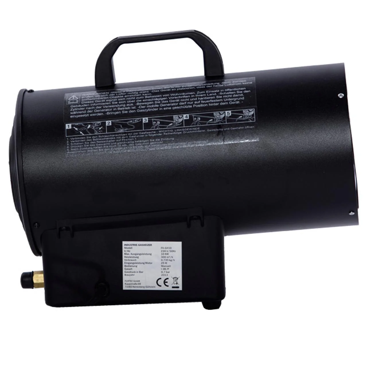 B-WARE Canon à air chaud au gaz 10kW FUXTEC FX-GH10 IMPORT ALLEMAGNE - Image 4
