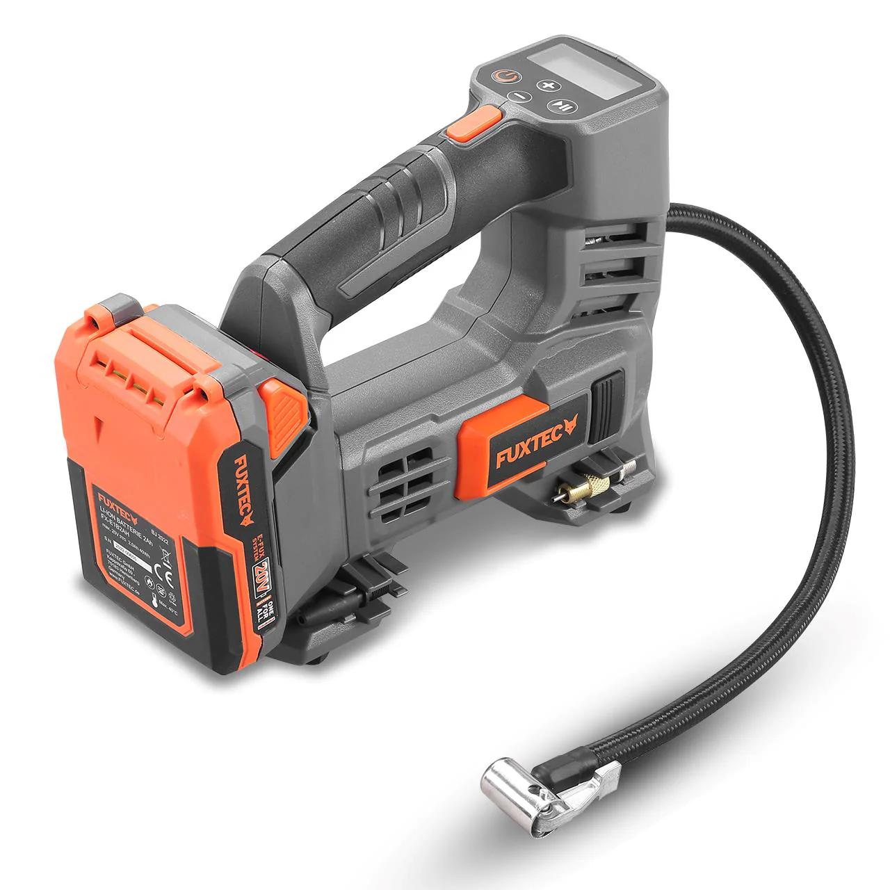 Compresseur batterie 20V FUXTEC FX-E1CI20 - set batterie 2Ah et chargeur 1A - Image 2