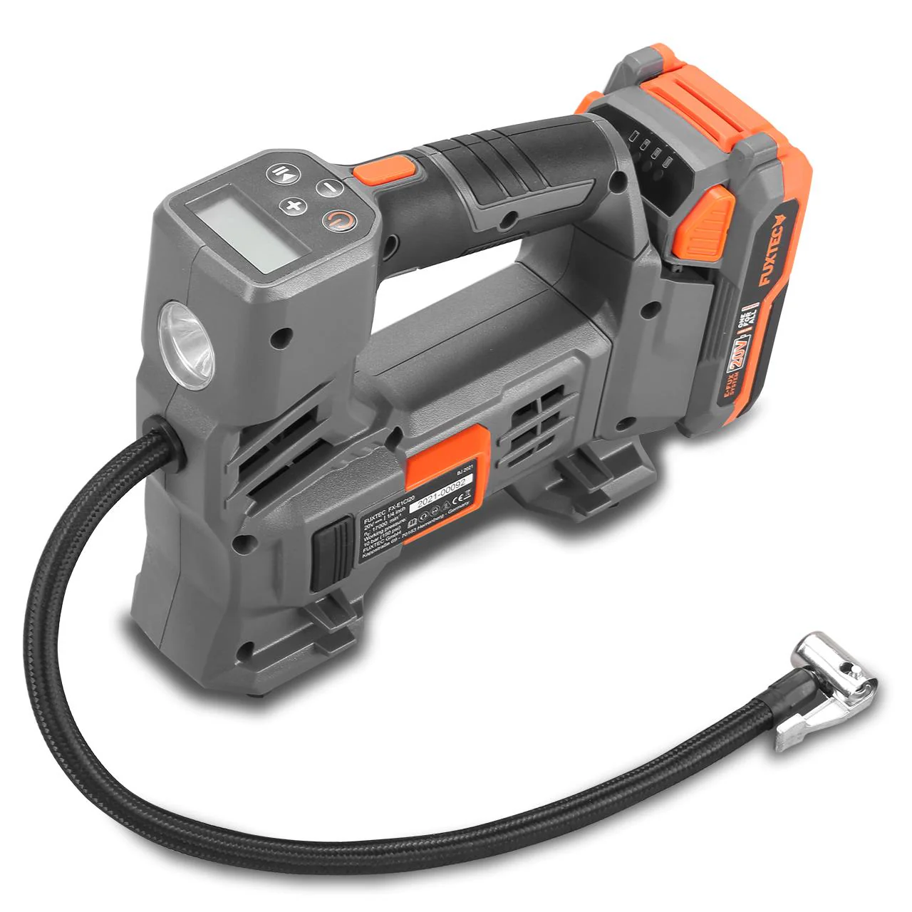 Compresseur batterie 20V FUXTEC FX-E1CI20 - set batterie 2Ah et chargeur 1A - Image 5