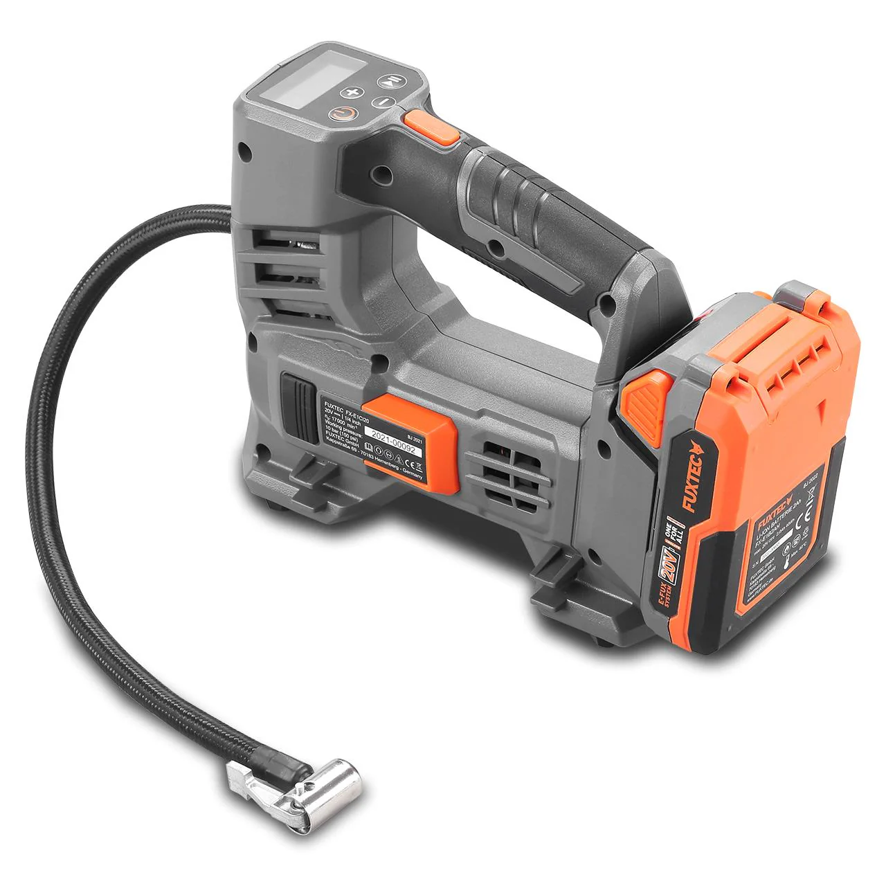 Compresseur batterie 20V FUXTEC FX-E1CI20 - set batterie 2Ah et chargeur 1A - Image 7