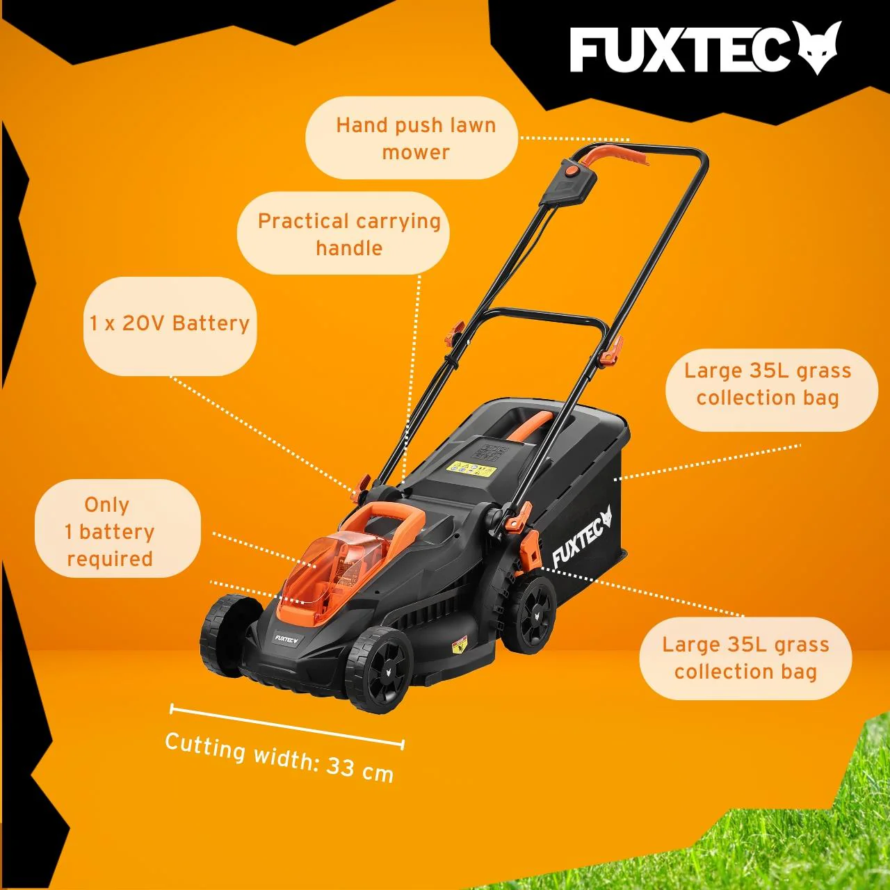 FUXTEC Tondeuse sans fil FX-LM2030SET-UK - Image 6