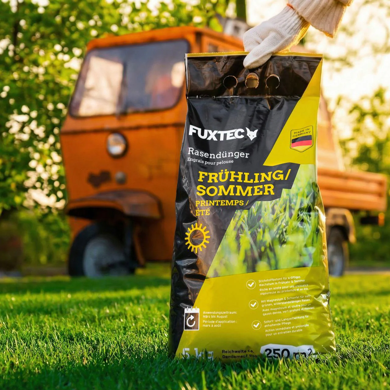FUXTEC Engrais gazon printemps/été 5 kg FX-RDFS5 - Image 2
