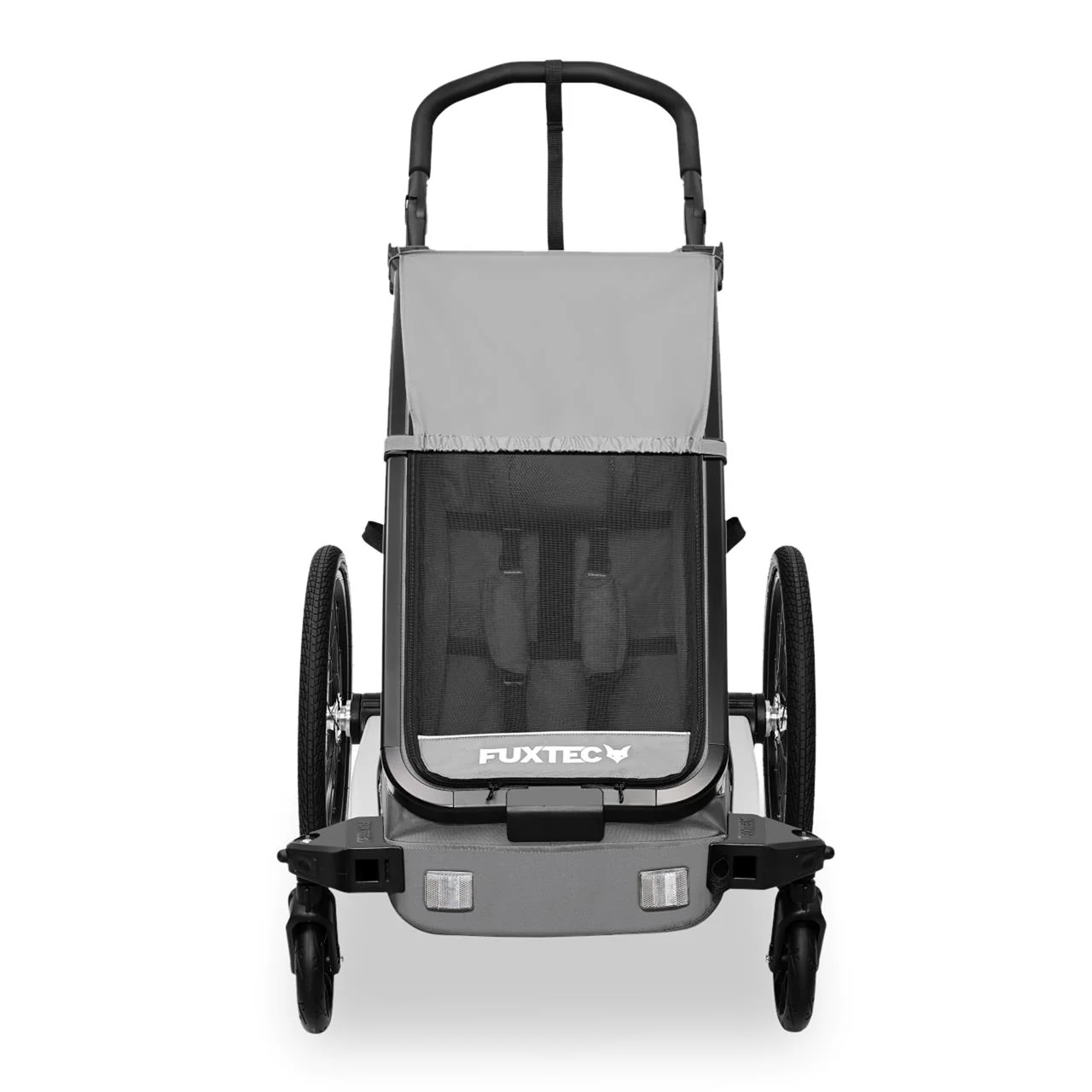 FUXTEC Remorque pour vélo FX-FA1S grise avec roue jogging - Image 5