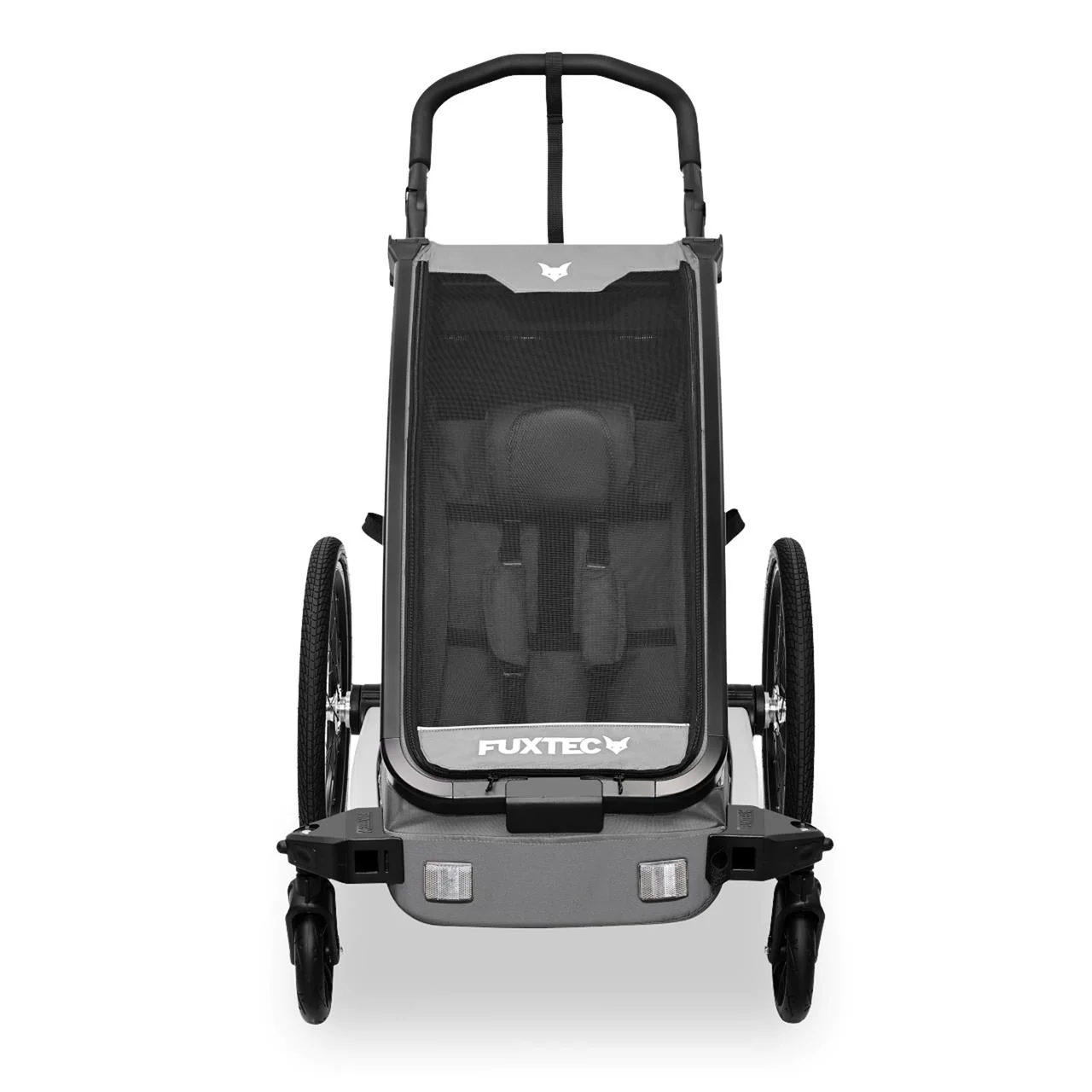 FUXTEC Remorque pour vélo FX-FA1S grise avec roue jogging - Image 6