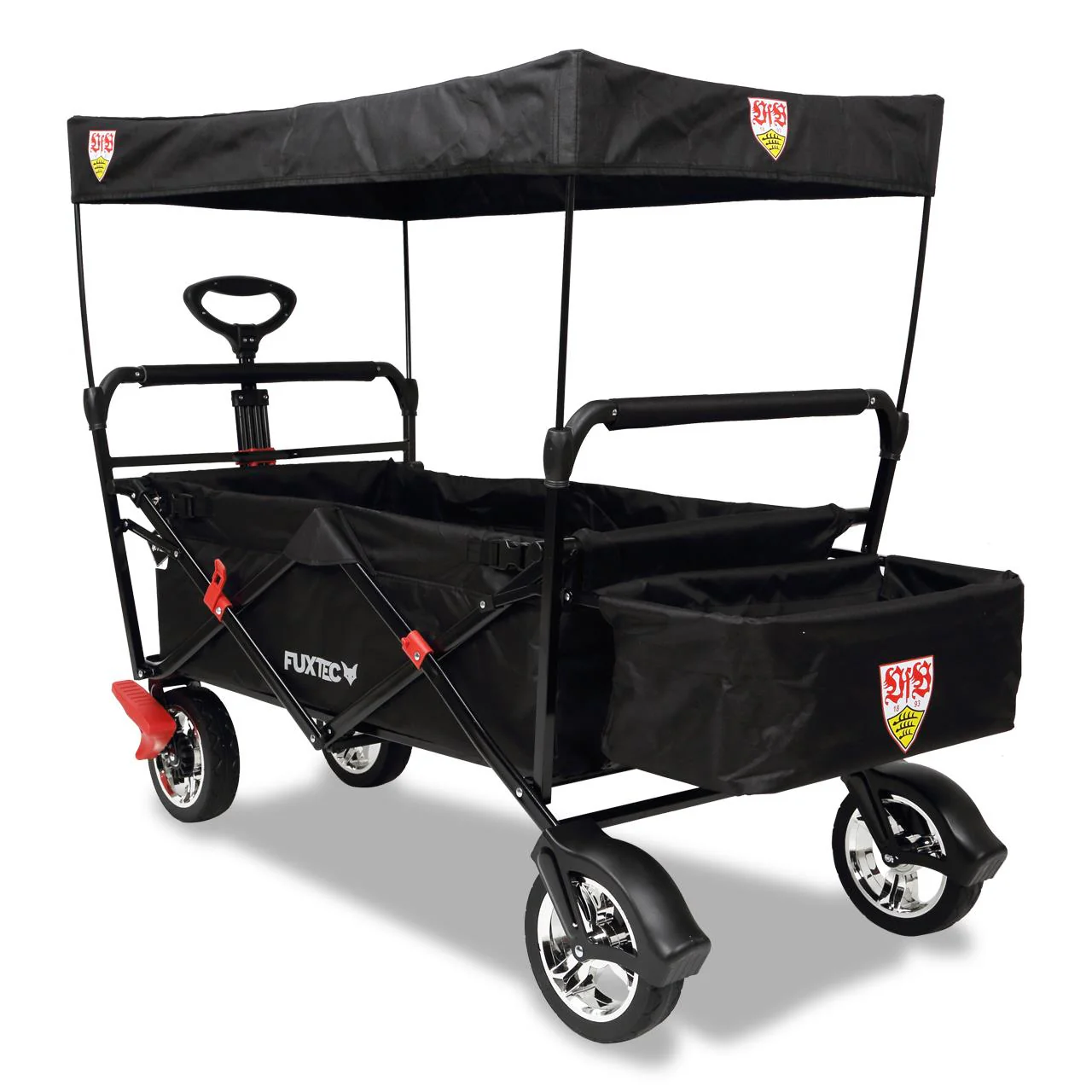 FUXTEC Bollerwagen FX-CT500 "VfB Stuttgart" - Edition avec toit solaire