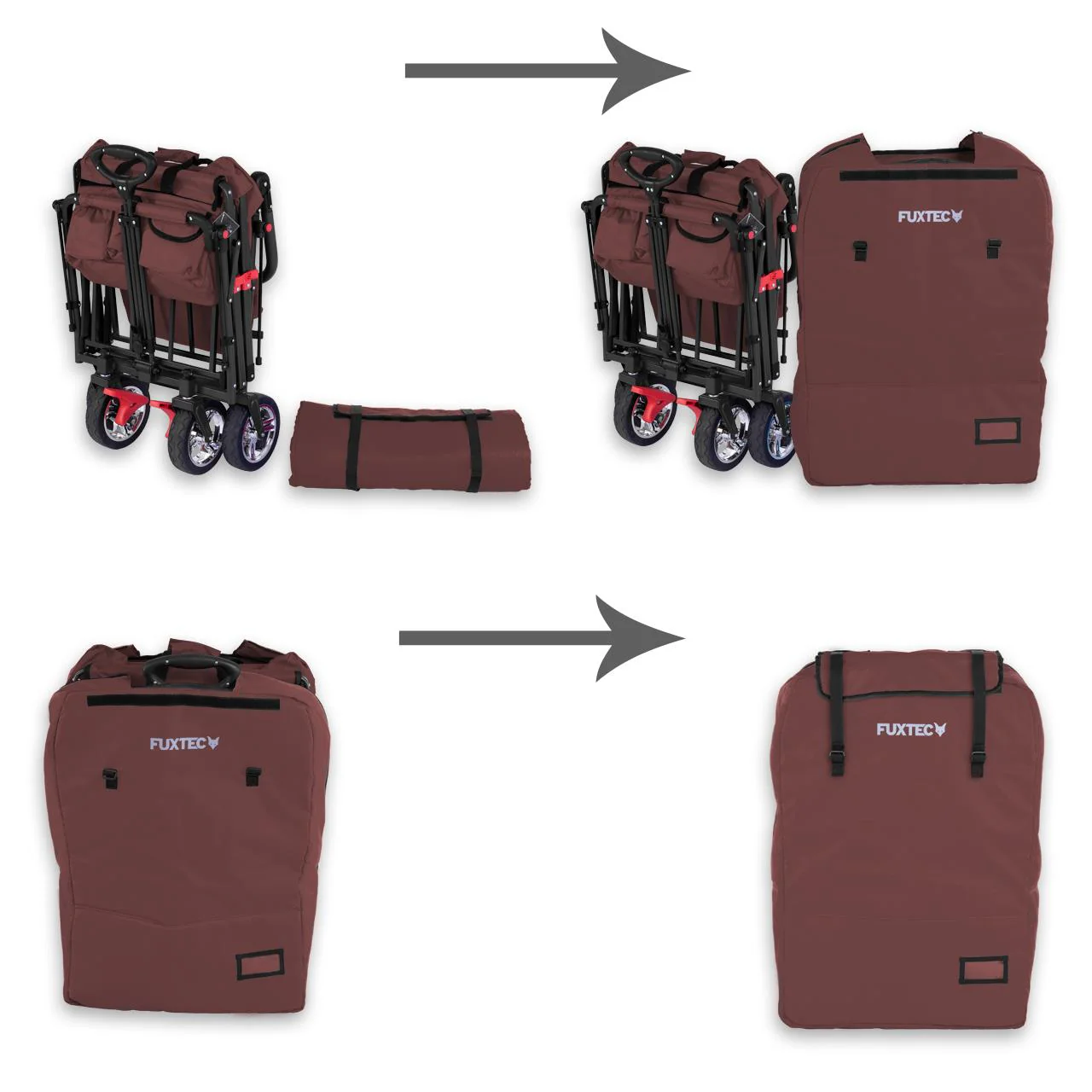 FUXTEC - Housse de transport rembourré marron chariot Easy et Smart Cruiser - Image 10