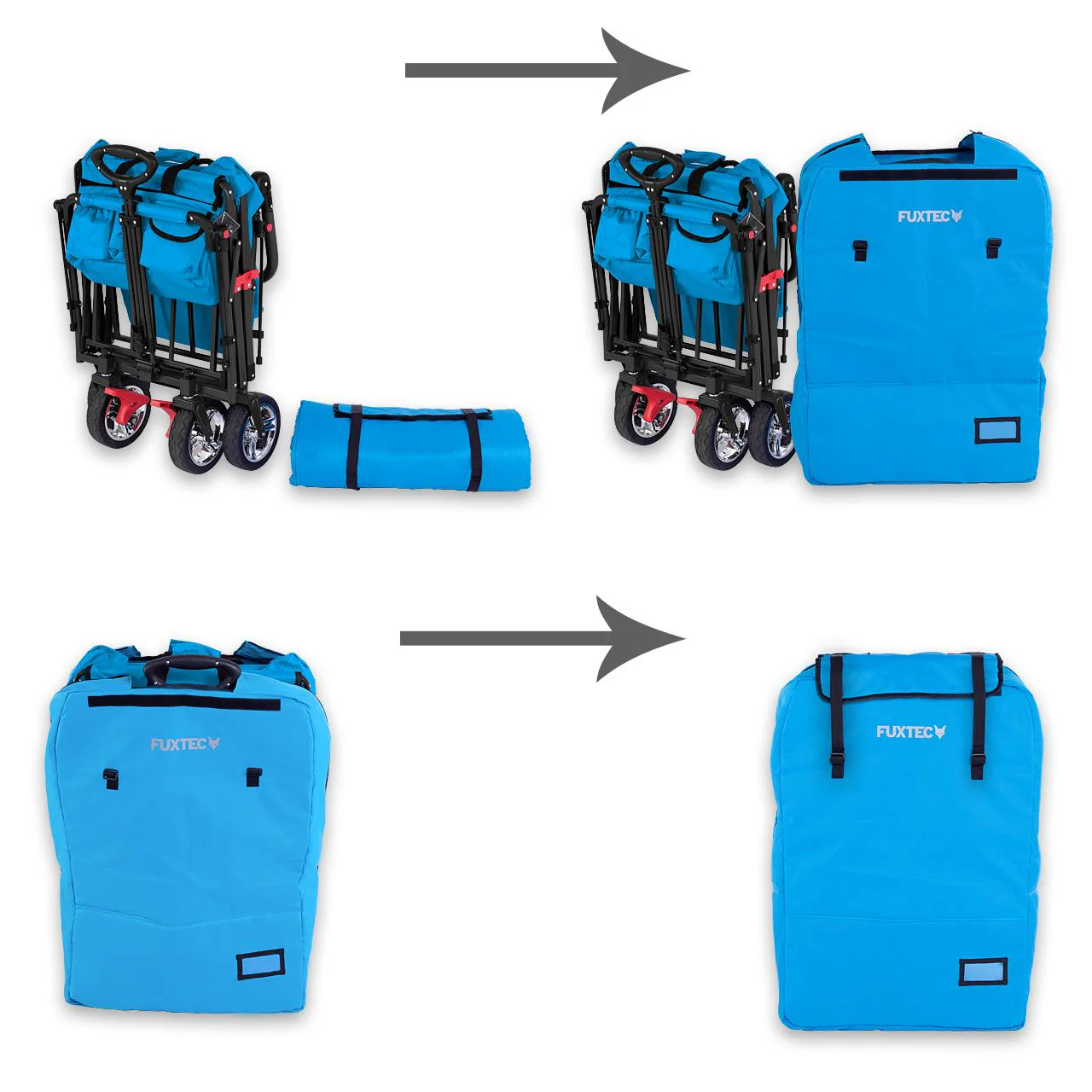 FUXTEC - Housse de transport rembourré turquoise chariot Easy et Smart Cruiser - Image 10