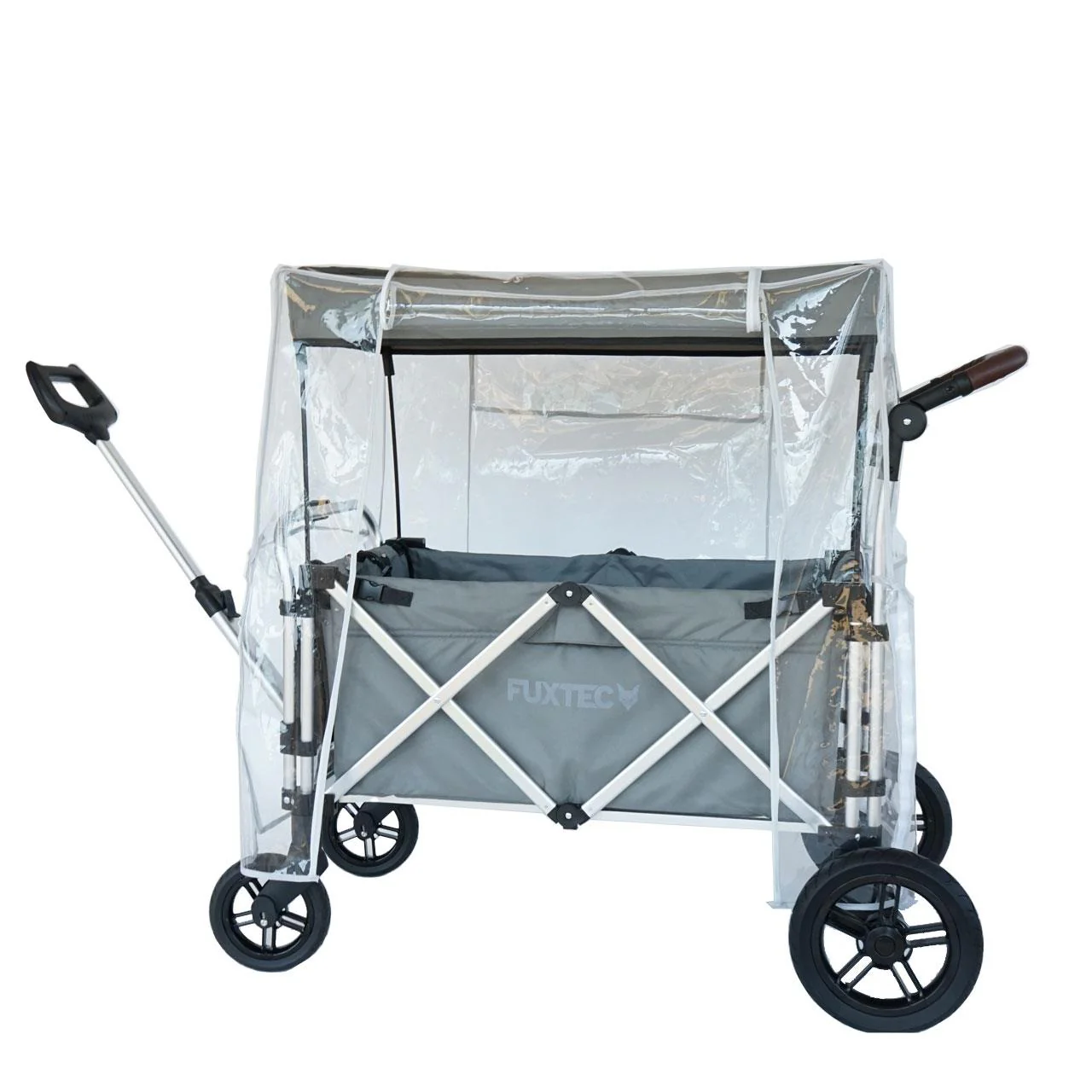 FUXTEC - Protection transparente contre la pluie pour le chariot pliable Super Cruiser - Image 2
