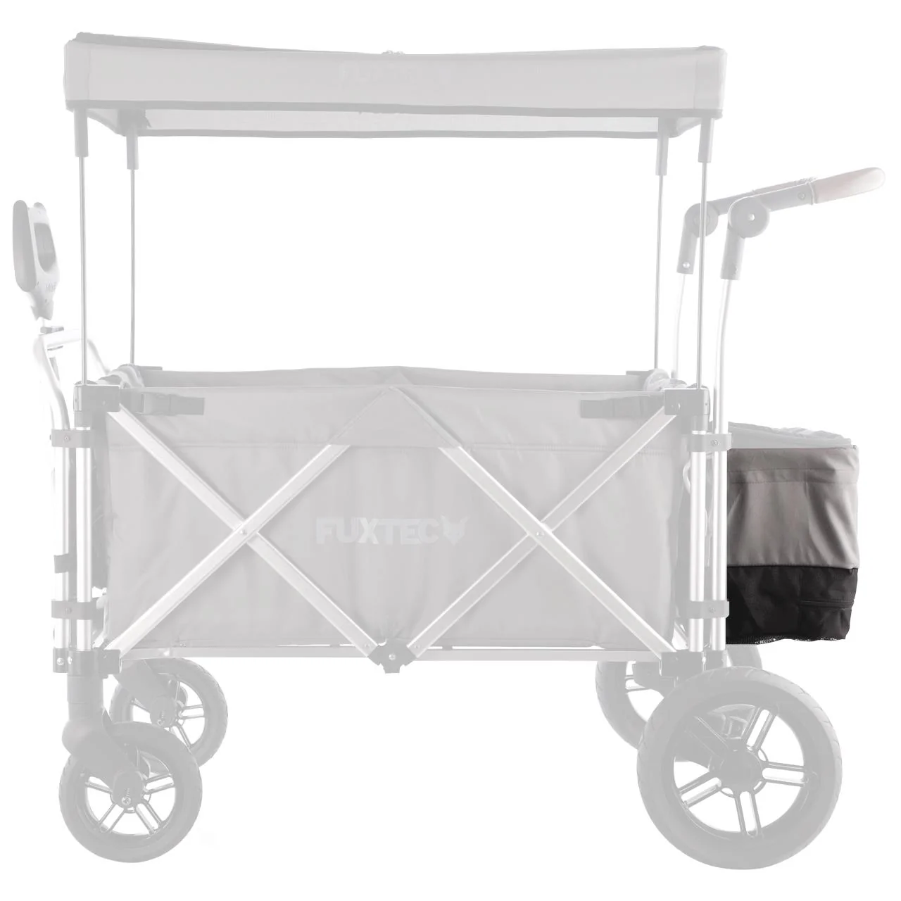 FUXTEC - Sac arrière gris premium chariot Super Cruiser