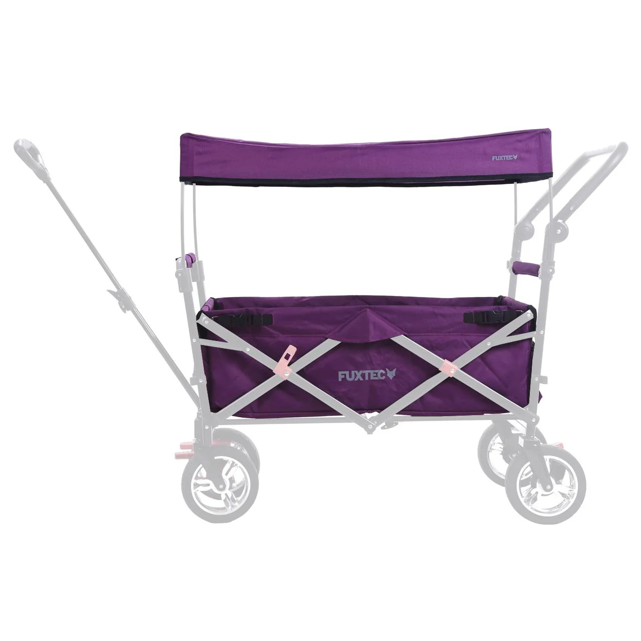 FUXTEC - Set complet tissu pourpre chariot de transport Easy Cruiser