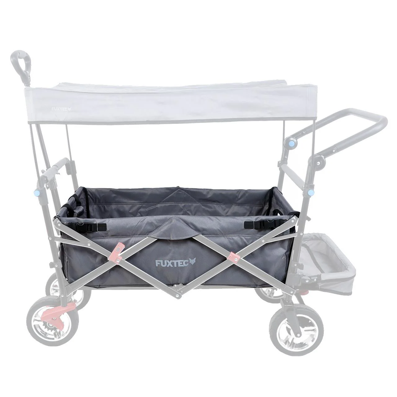 FUXTEC - Tissu d'habitacle chariot de transport pliable Smart Cruiser en gris