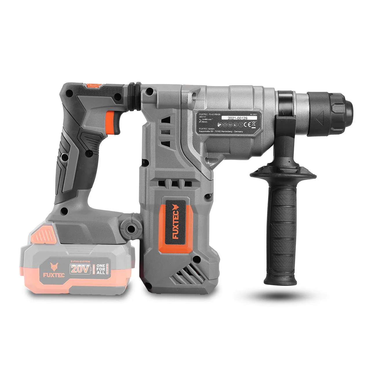 Marteau perforateur burineur sans fil 20V FUXTEC FX-E1RH20 - Sans batterie ni chargeur - Image 2