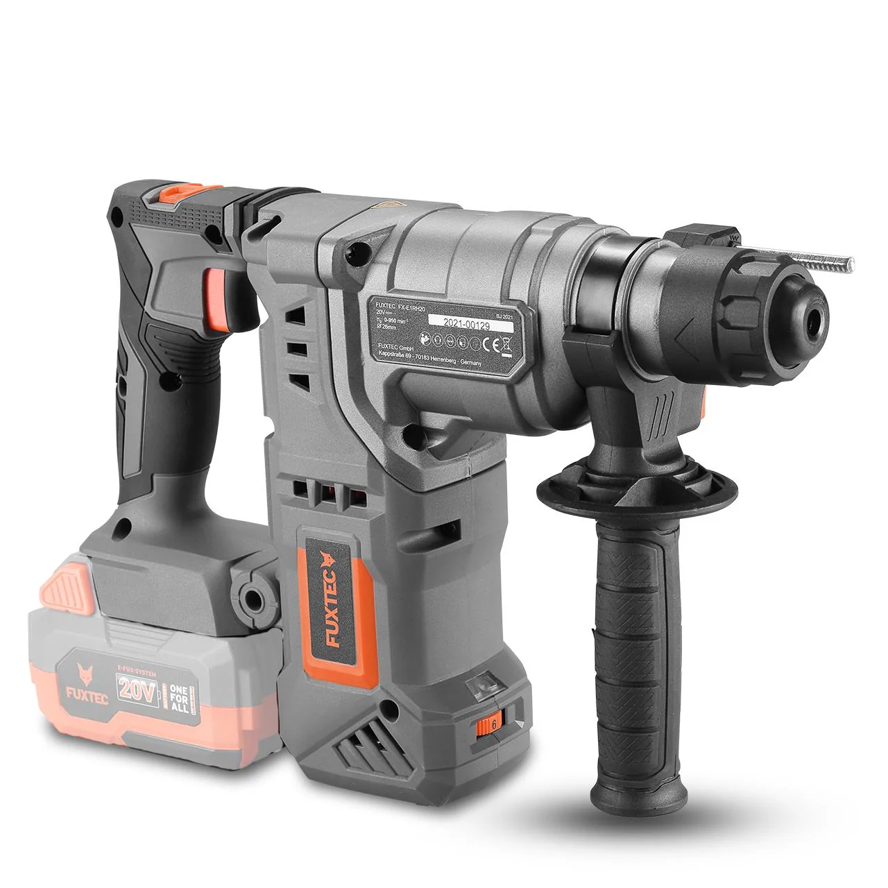 Marteau perforateur burineur sans fil 20V FUXTEC FX-E1RH20 - Sans batterie ni chargeur - Image 3