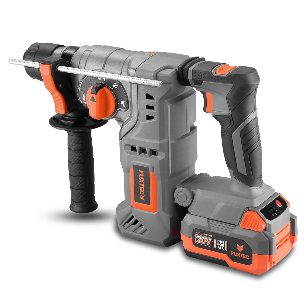 Marteau perforateur burineur sans fil 20V FUXTEC FX-E1RH20 - set avec batterie 4Ah et chargeur 1A - Image 8