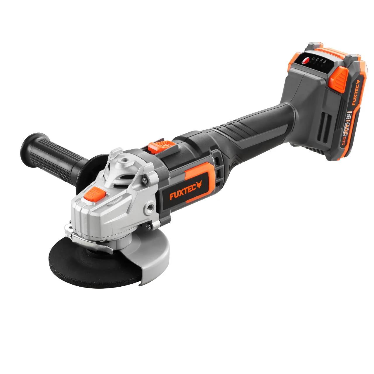 Meuleuse d'angle sans fil 20V FUXTEC FX-E1WS20 - set avec batterie 2Ah et chargeur 1A - Image 2