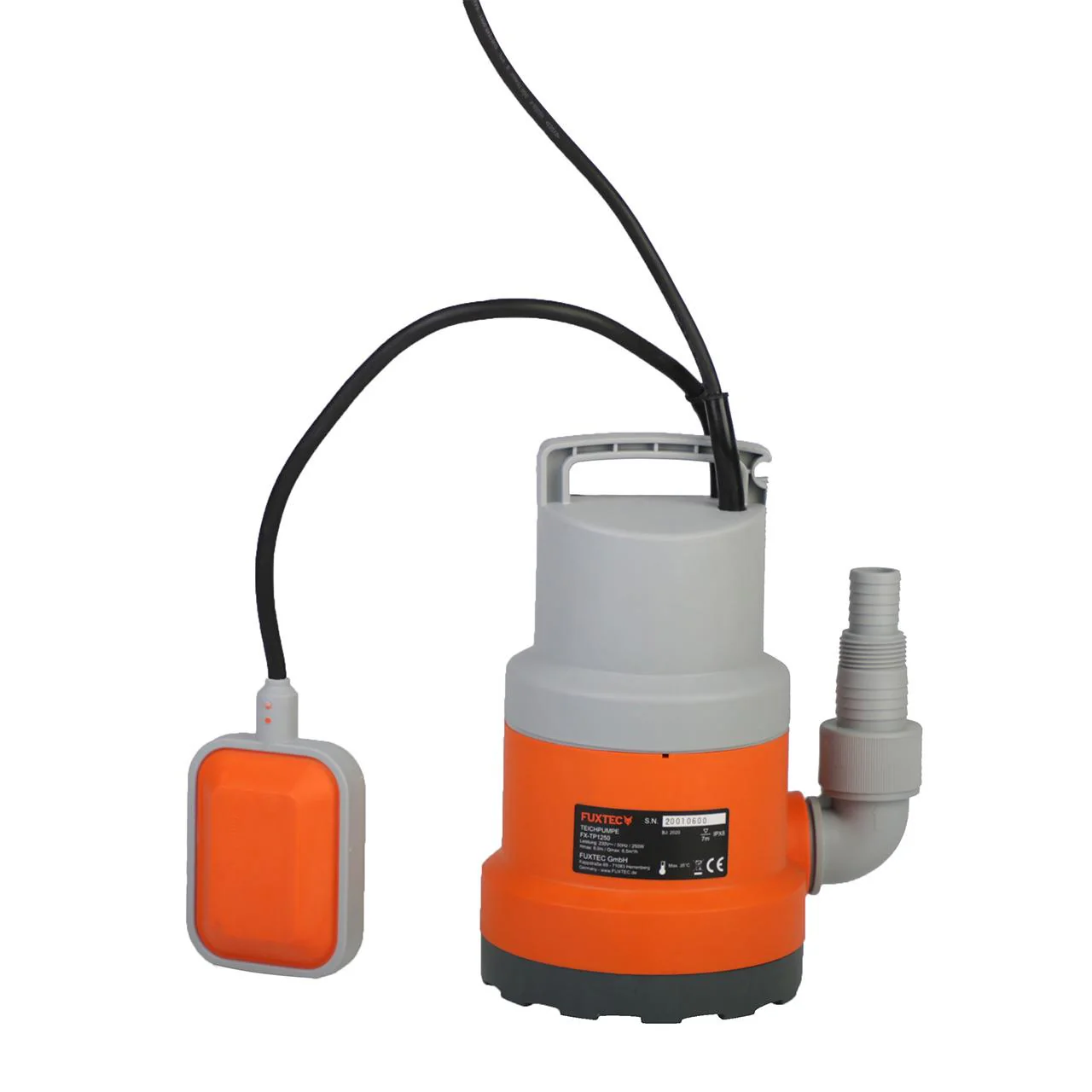Pompe immergée 250 W FUXTEC FX-TP1250 - 6000 litres par heure - Image 5