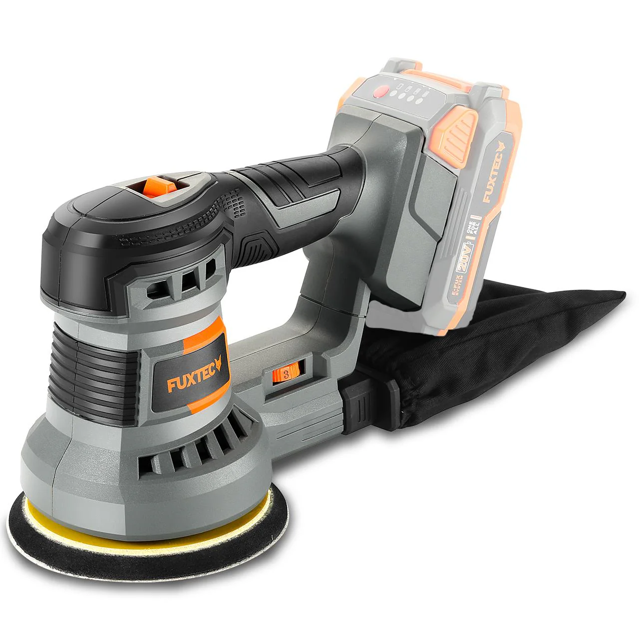 Ponceuse excentrique sans fil 20V FUXTEC FX-E1RS20 - Ø125 mm - Sans batterie ni chargeur - Image 2