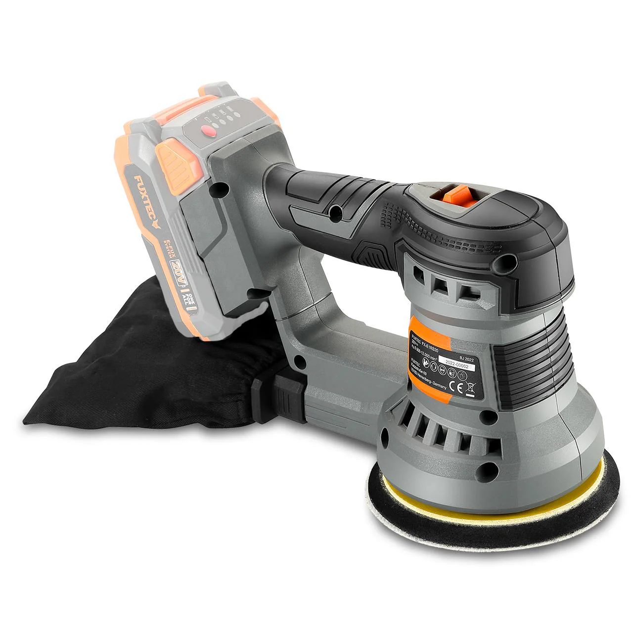 Ponceuse excentrique sans fil 20V FUXTEC FX-E1RS20 - Ø125 mm - Sans batterie ni chargeur - Image 3